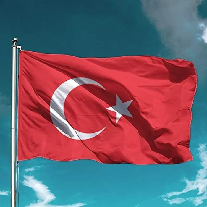 Alpaka Kumaş Türk Bayrağı, 40x60 cm