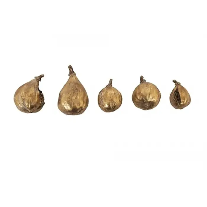 Altın kaplamalı reçine incir (5 parçalı set)