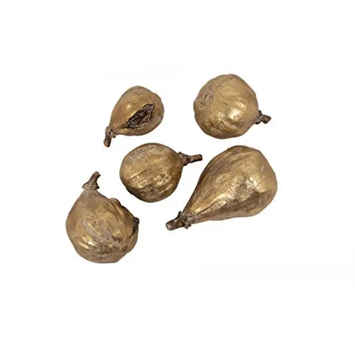 Altın kaplamalı reçine incir (5 parçalı set)