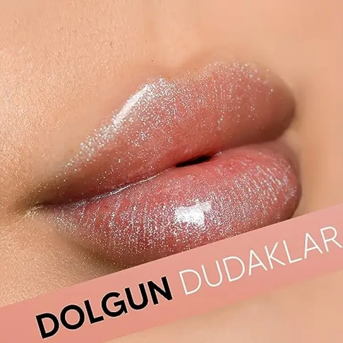 Altın Parçacıklı Dudak Parlatıcısı (Rose)