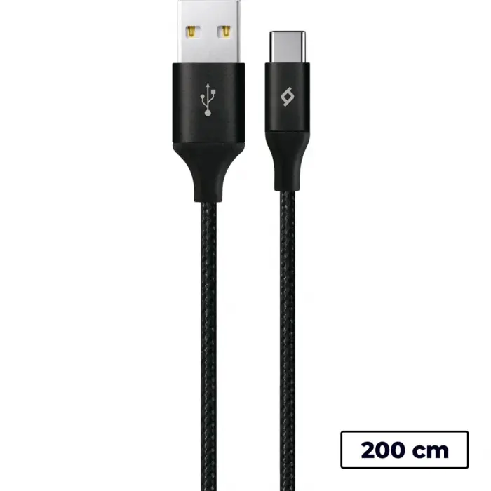 AlumiCable XL USB-A - USB-C Şarj Kablosu 2mt.
