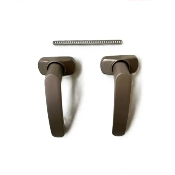 Alüminyum Basmalı Yaylı Kapı Kolu, Bronz Takım