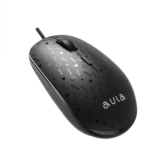 AM106 1000-1600-2000 DPI USB Kablolu Optik Mouse, Siyah