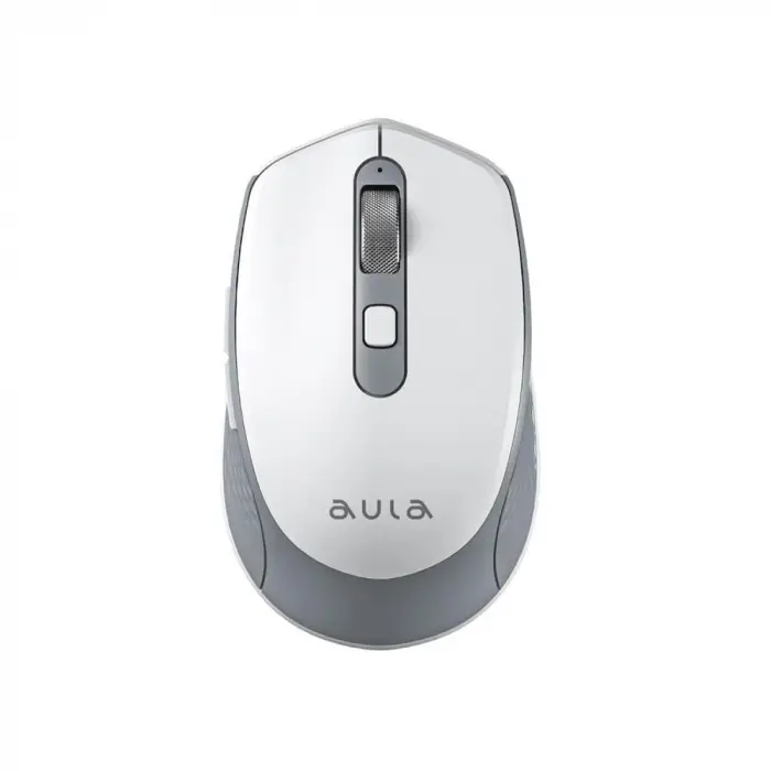 AM204 Çift Modlu Bluetooth ve Kablosuz 1600DPI Şarj Edilebilir Optik Mouse Beyaz