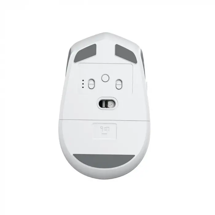 AM204 Çift Modlu Bluetooth ve Kablosuz 1600DPI Şarj Edilebilir Optik Mouse Beyaz