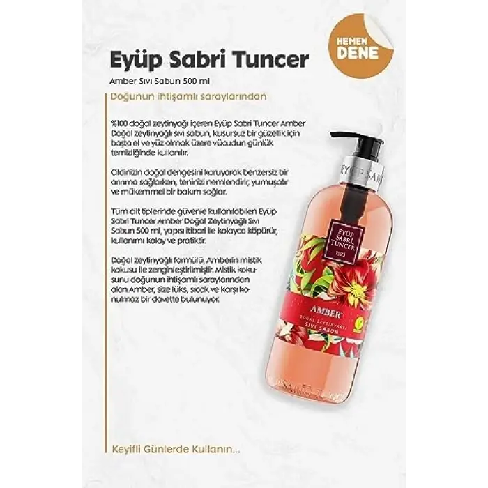 Amber Sıvı Sabun 500 ml