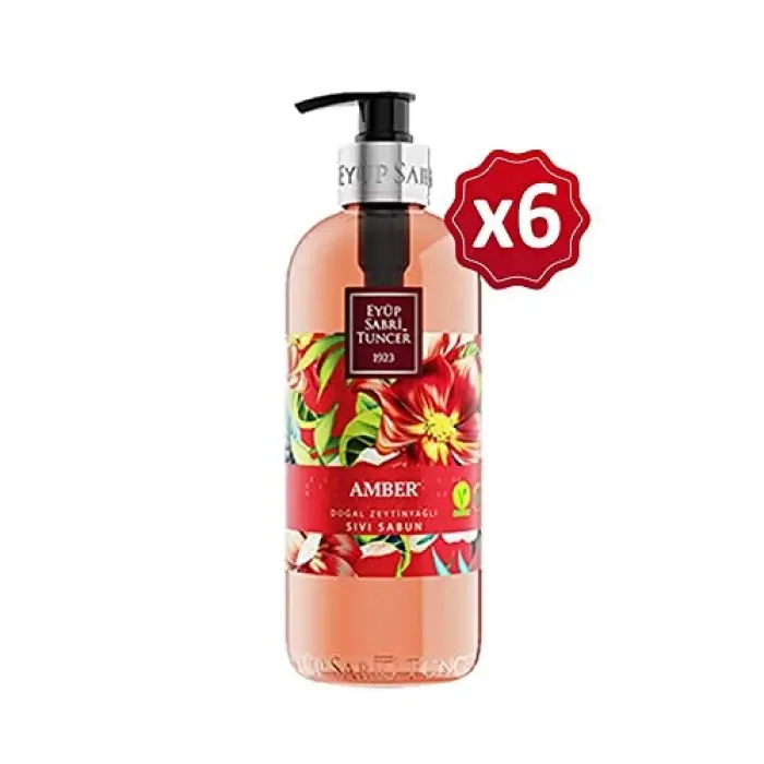 Amber Sıvı Sabun 500 ml x 6 Adet