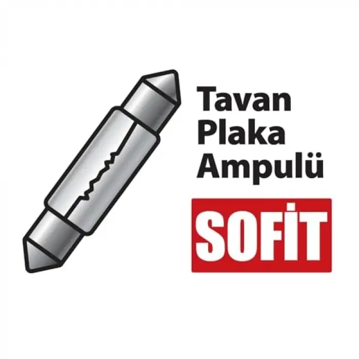 Ampul, 12V 5W Sofit Seti (2 Ad)