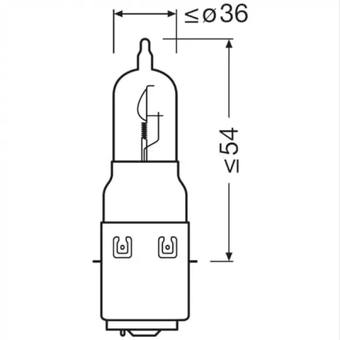 Ampul 12V S2 35/35W 64327-01B