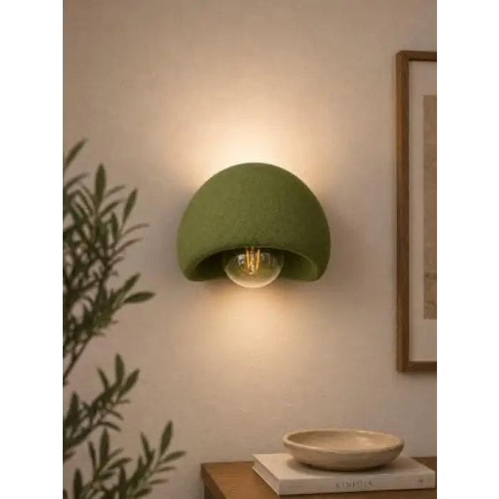 Ampul, Limon 3D Desing Aplik Rustik E27 Modern Avize Bohem Beton Görünüm (E27 Dahildir.) Btn-Aplık-1-HK