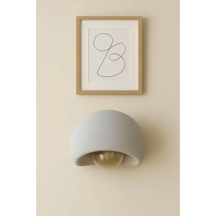 Ampul, Limon 3D Desing Aplik Rustik E27 Modern Avize Bohem Beton Görünüm (E27 Dahildir.) Btn-Aplk-1