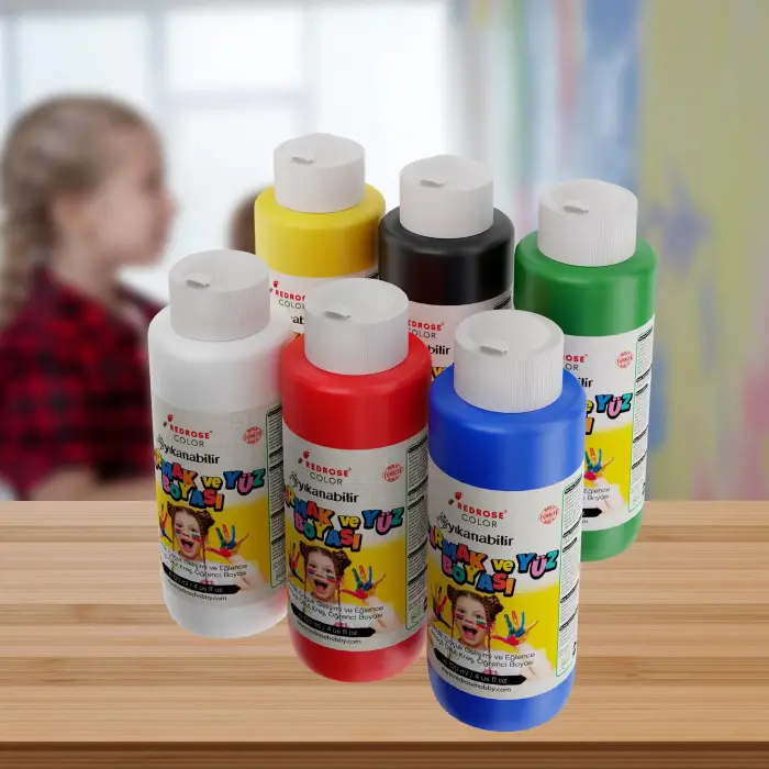 Ana Renkler Parmak Boyası 6lı Set 6x120ml