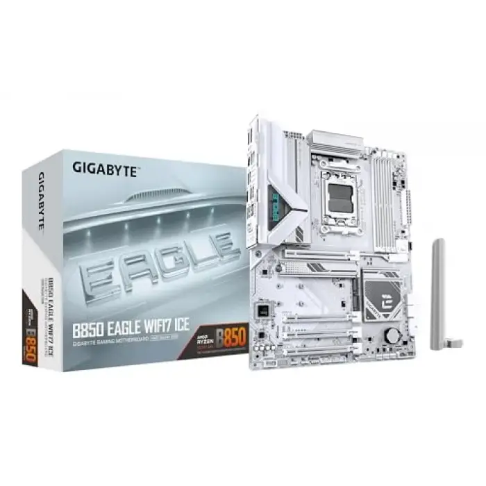 Anakart Amd AM5 Atx B850 Eagle WF7 Ice