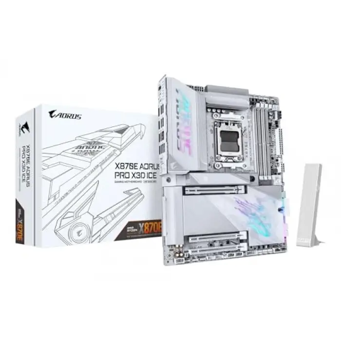 Anakart Amd AM5 Atx X870E A Pro X Ice