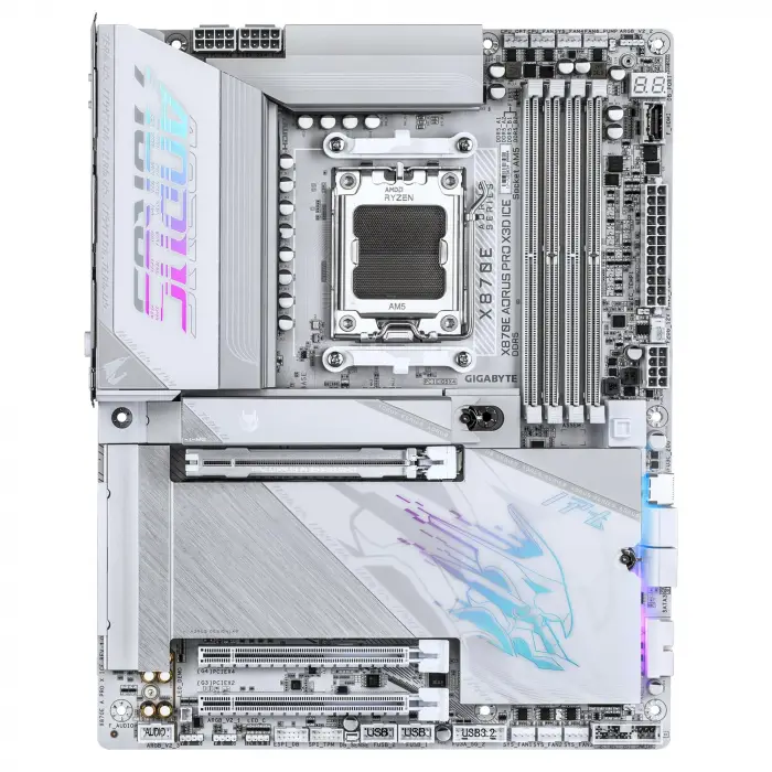 Anakart Amd AM5 Atx X870E A Pro X Ice