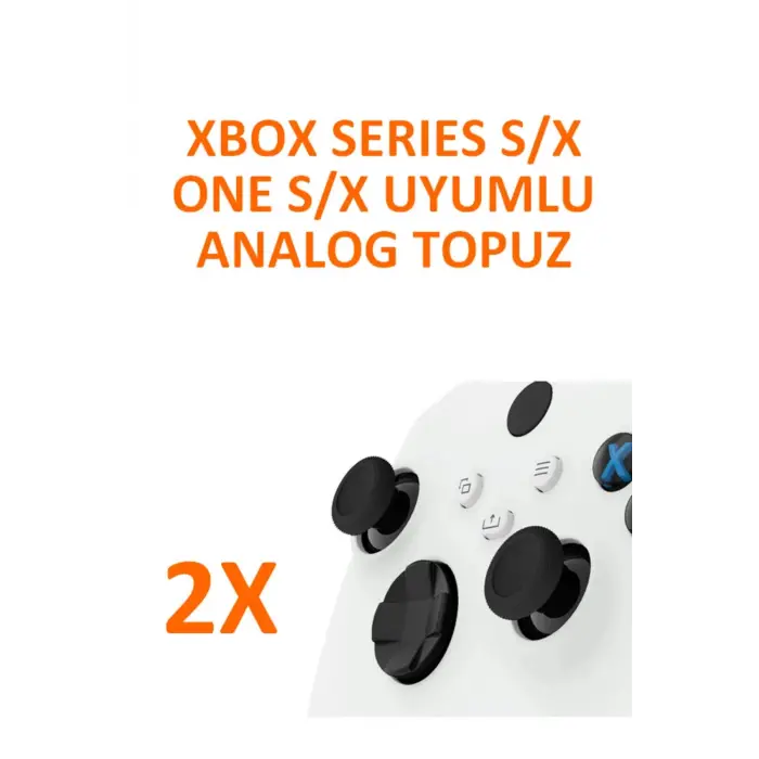 Analog Başlık Xbox Series S/X ile Uyumlu, 2 Adet