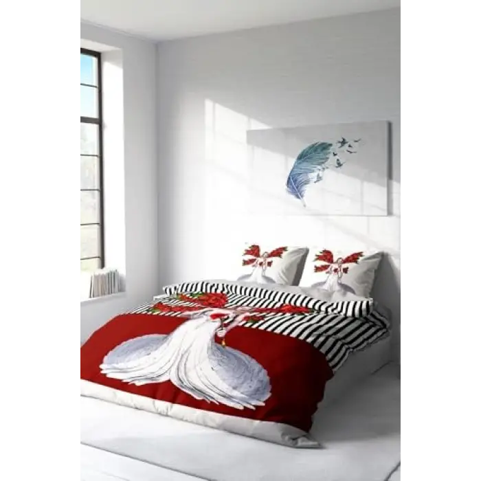 Angel Fail 3D Çift Kişilik Nevresim Takımı, monohome9130
