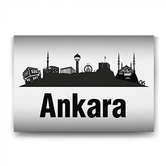 Ankara Vektör Tablo - 100x70 cm
