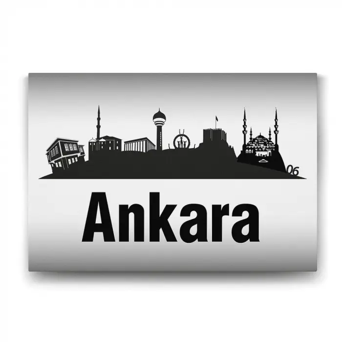 Ankara Vektör Tablo - 100x70 cm