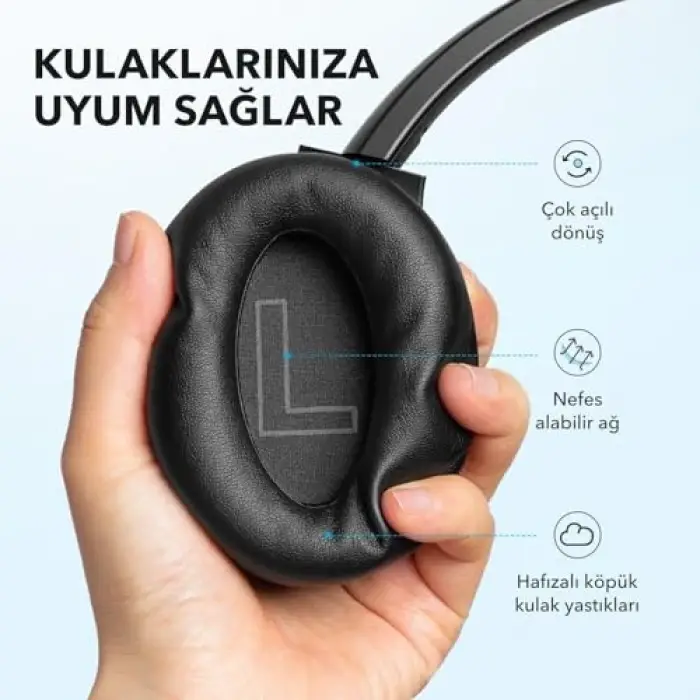 Anker Q21i NC Kulak Üstü Bluetooth Kulaklık