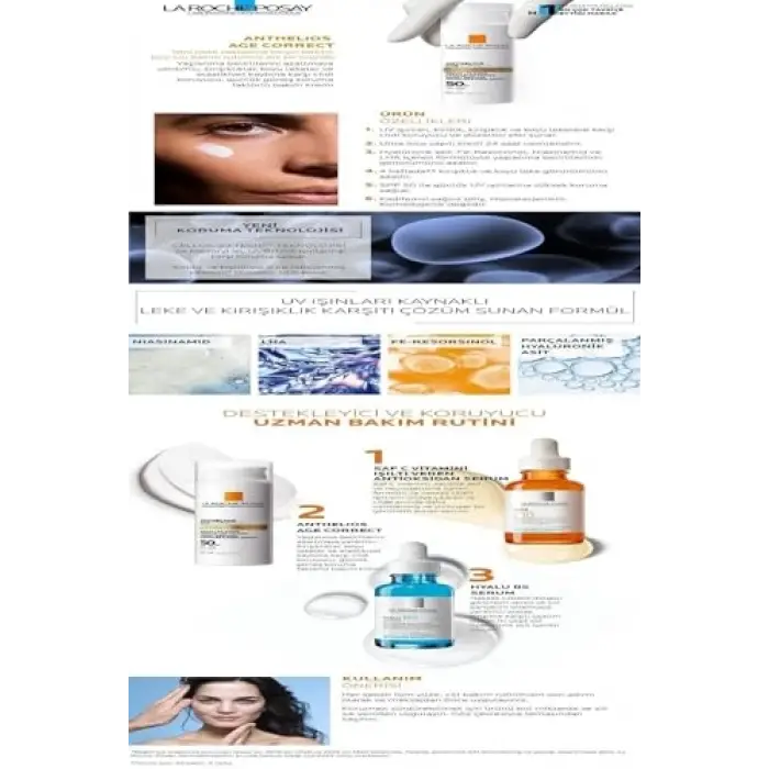 Anthelios Age Correct Light Cream SPF50,50 ml