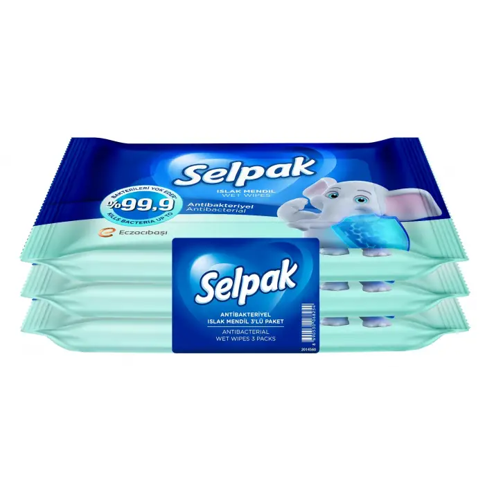 Antibakteriyel Islak Cep Mendili 10lu, 3 Adet