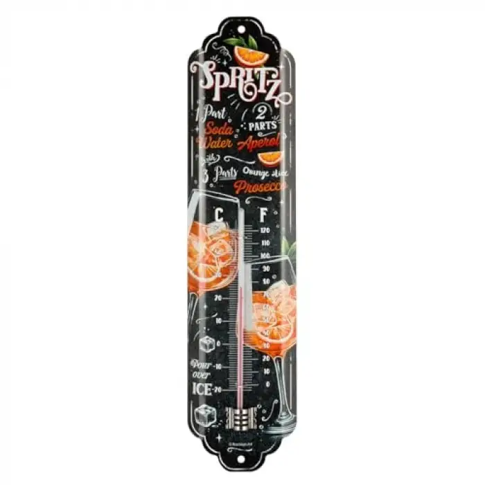 Aperol Spritz Retro Analog Termometre 6,5 x 28 cm
