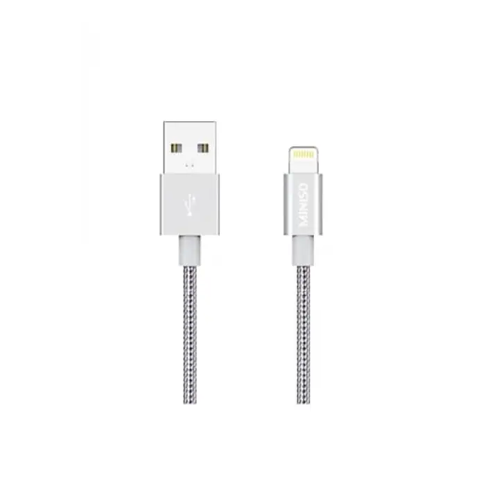 Apple Lightning Usb Şarj Kablosu 2.4A Gri