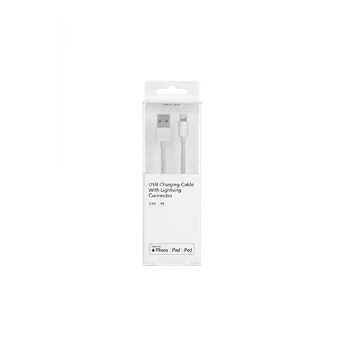 Apple Lightning Usb Şarj Kablosu 2.4A Gri
