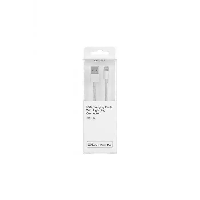 Apple Lightning Usb Şarj Kablosu 2.4A Gri