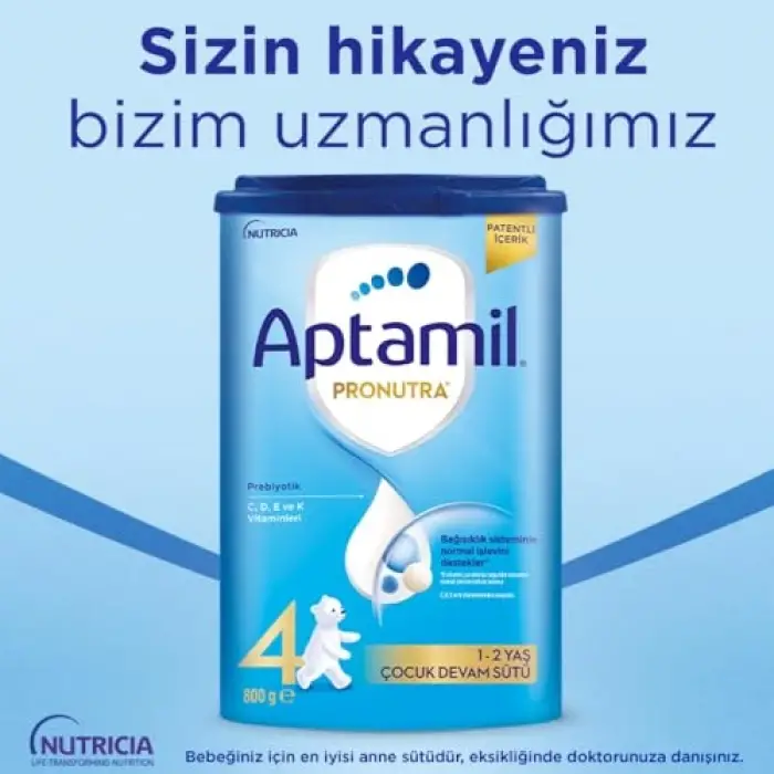 Aptamil 3 Prebiyotikli Devam Sütü 800 Gr