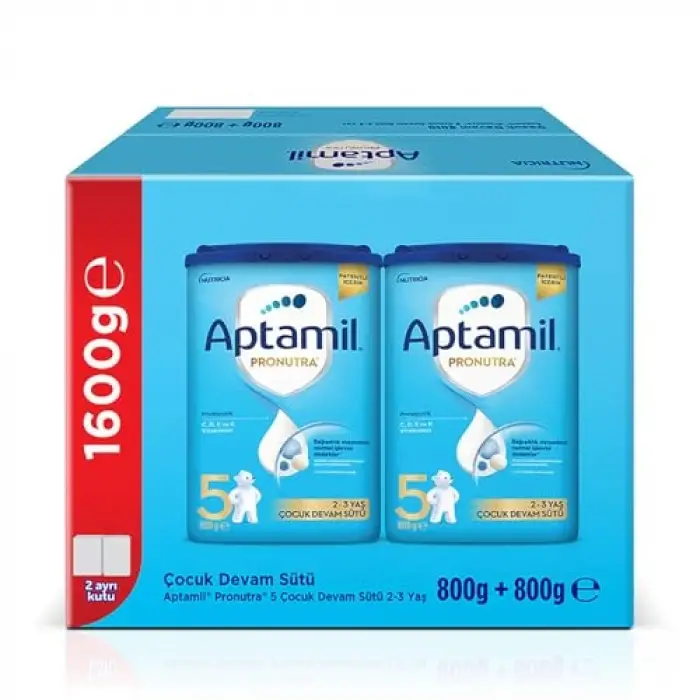 Aptamil 5 Prebiyotikli Çocuk Devam Sütü 800 x 2 Adet 1600 Gr