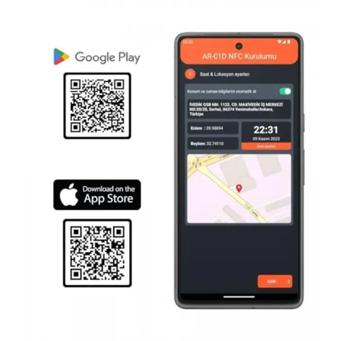 AR-01D-NFC Saati Astronomik Zaman