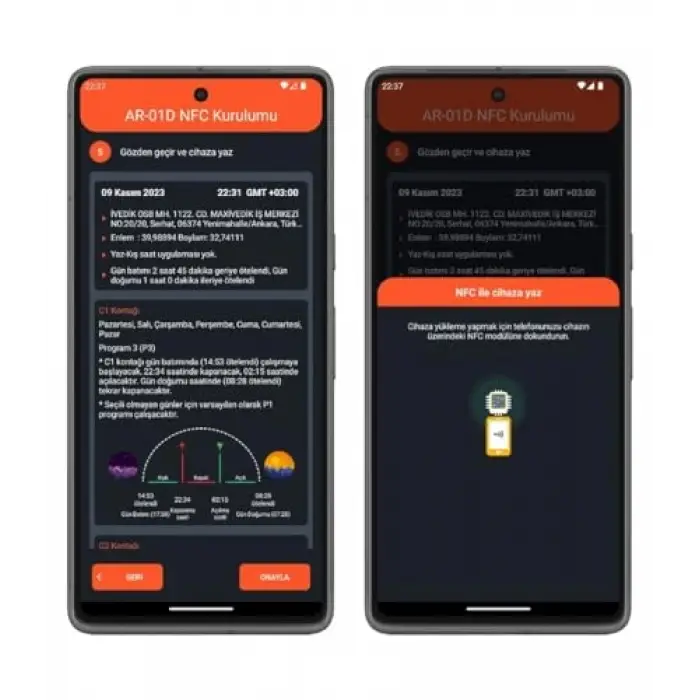 AR-01D-NFC Saati Astronomik Zaman
