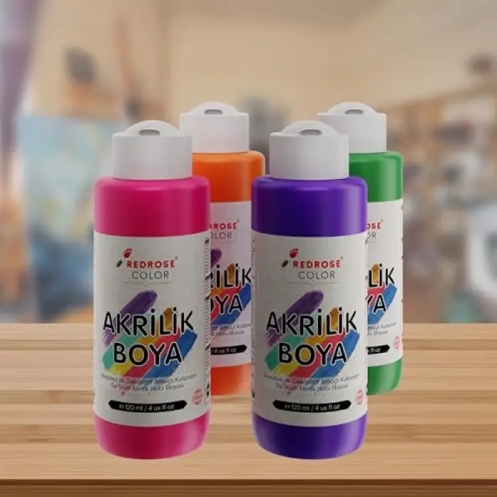 Ara Renkler Akrilik Boya 4lü Set 4x120 ml