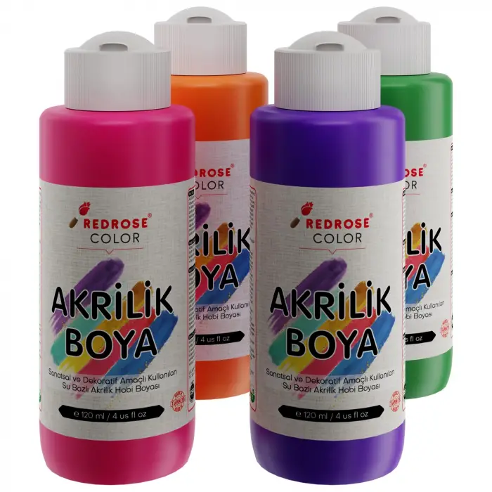 Ara Renkler Akrilik Boya 4lü Set 4x120 ml