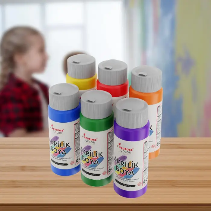 Ara Renkler Akrilik Boya 6lı Set 6x60 ml