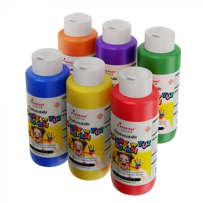 Ara Renkler Parmak Boyası 6lı Set 6x120ml