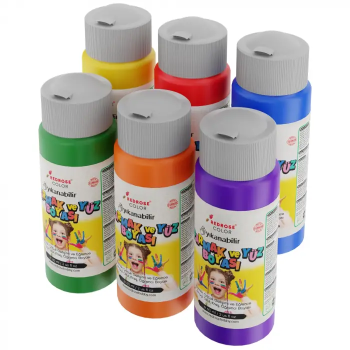 Ara Renkler Parmak Boyası 6lı Set 6x60 ml
