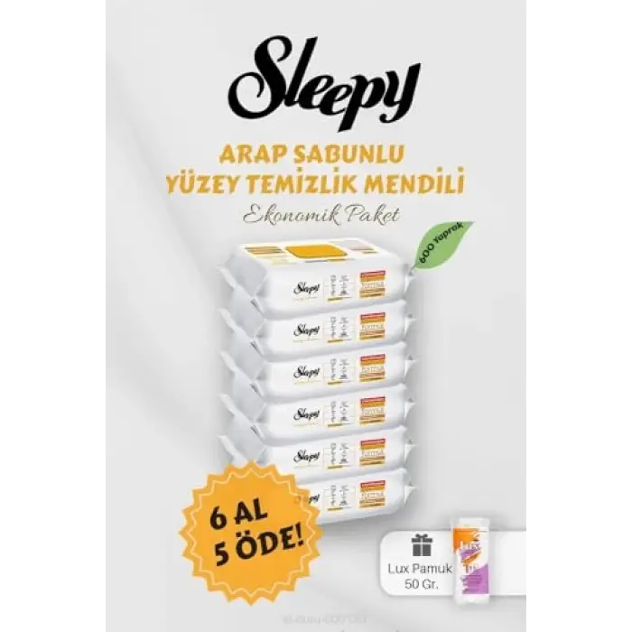 Arap Sabunlu Yüzey Havlusu 6 AL 5 Öde Hediyeli