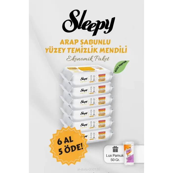 Arap Sabunlu Yüzey Havlusu 6 AL 5 Öde Hediyeli