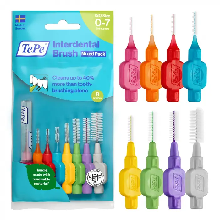 Arayüz Fırçası, Orijinal, Karışık Paket, 0.4-1.3mm/ISO 0-7, 8 adet