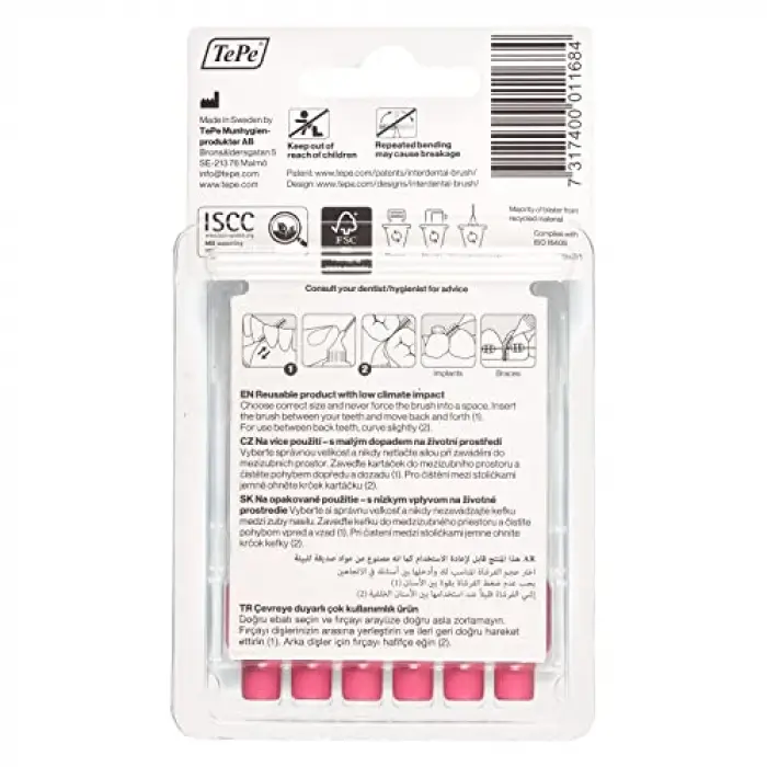 Arayüz Fırçası, Orijinal, Pembe, 0.4mm/ISO 0, 6 adet