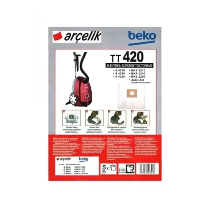 Arçelik Trb 6986 B Toz Torbası 15li Paket