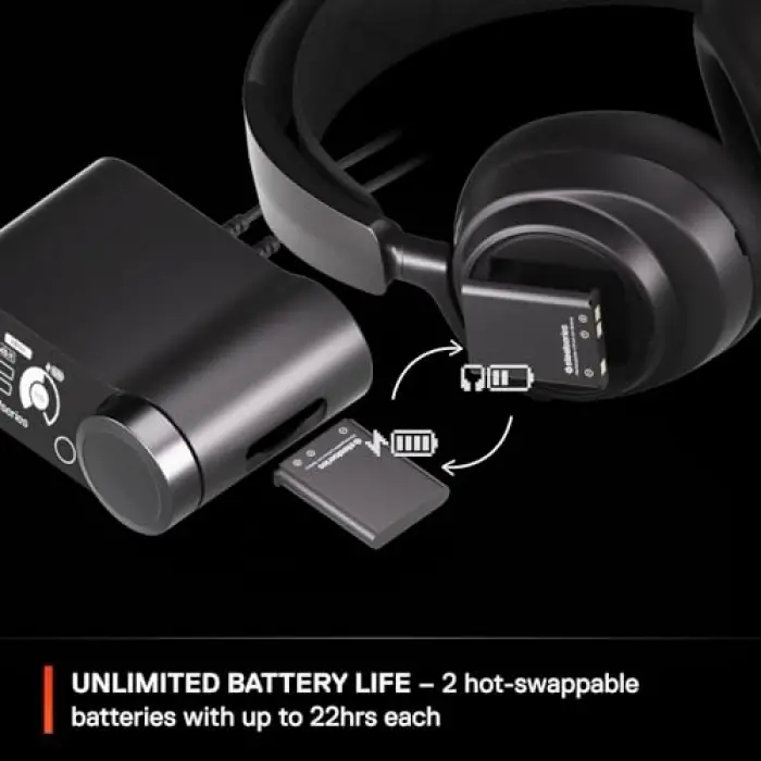 Arctis Nova Pro X Wireless Xbox Multi-Platform Gaming Kulaklık - Hi-Fi Ses Sürücüleri - Aktif Gürültü Giderme - Gen2 Clearcast Mikrofon - Xbox, PC, PS5, PS4, Switch, Mobil