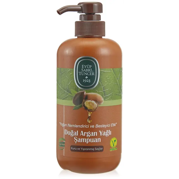 Argan yağı içeren doğal şampuan 600 ml