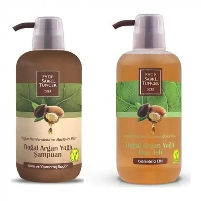 Argan Yağlı Şampuan ve Duş Jeli, 600 ML