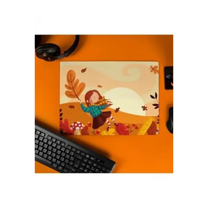 Arkadaşa Hediye Sonbahar Tasarımlı Mousepad, 40x30