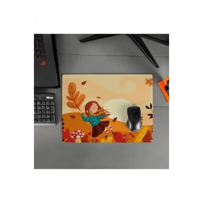 Arkadaşa Hediye Sonbahar Tasarımlı Mousepad, 40x30
