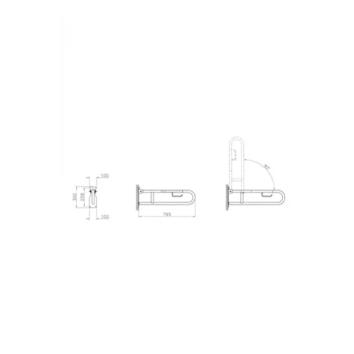 Arkitekta A44468 Katlanabilir Tutunma Barı